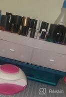 img 1 attached to 💄 Makeup Organizer for Dressing Table, Countertop, Bathroom Vanity – Cosmetic Storage Box with Drawers for Skincare Products, Brushes, Lotions, Lipstick, and Nail Polish (Pink) review by Raden Maldonado