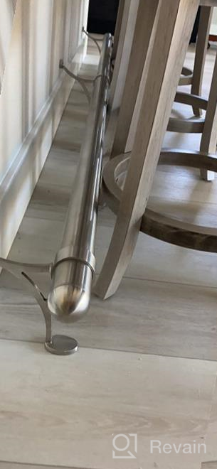 img 1 attached to Upgrade Your Home Bar With Outwater'S 8' Bar Foot Rail Kit - Undercounter Mount Hardware And Polished Stainless Steel Tubing Included! review by Kevin Gray