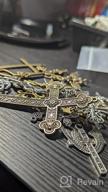 img 1 attached to Youdiyla 100G Big Cross Pendants Collection - Antique Bronze Silver Sword Holy Angel Jesus Peace Cross Crucifix Metal Charms For Jewelry Making DIY Findings (HM23) review by Lauren Morrison