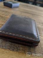 img 1 attached to Organize In Style: Handcrafted Minimalist Bifold Leather Credit Card Wallet review by Carlos Reyes