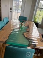 img 1 attached to OstepDecor 2Mm Thick 72 X 36 Clear Table Protector For Dining Room Table, Dining Table Cover Protector, Plastic Table Cover, Clear Tablecloth Protector, PVC Clear Table Pad For Kitchen Wooden Table review by Angela Rodriguez