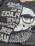 img 1 attached to Empowerment In Style: RBG Graphic Tee For Women, Feminist Blouses With A Message Of Girl Power And Equality review by James Thakur