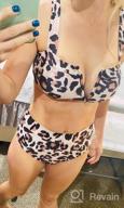img 1 attached to Womens High Waisted Cheetah Leopard Swimsuits Bikini Sexy Padded Push Up Animal Cow Printed 2 Piece Bathing Suit review by Suhas Payton