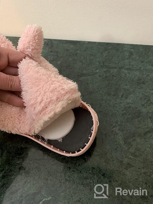 img 1 attached to Adorable Bunny Slippers for Toddler Girls 🐰 and Boys - ZHENTAO Winter Indoor Fluffy Shoes review by Phil Oliveira