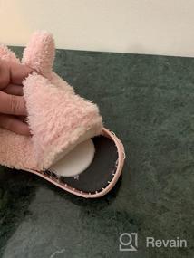 img 6 attached to Adorable Bunny Slippers for Toddler Girls 🐰 and Boys - ZHENTAO Winter Indoor Fluffy Shoes