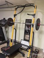 img 1 attached to 800LBS Weight Capacity ZENOVA Power Rack Squat Rack Fitness Pull Up Bar Station With J-Hooks And Dip Bar review by Kenny Stephens