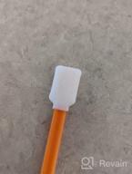 img 1 attached to Large Foam Swab Sticks With Rectangular Tips, 100Pcs, 5.25 Inches, Orange - Ideal For Inkjet Printers, Optical Instruments, Car Detailing, And Cleaning In Cleanrooms review by Melvin Belton