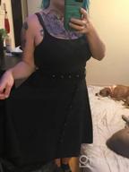 img 1 attached to Vintage Style Black A-Line Skirt With Pockets And Belt For Women In XL Size review by Tamara Allen