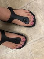 img 1 attached to Step In Style With LUFFYMOMO'S Comfortable Eva Flip Flop Thong Sandals For Women review by Richard Deng