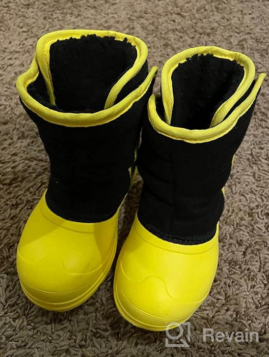 img 1 attached to Amoji Waterproof Winter Outdoor Boots for Little Boys review by Richard Rosa