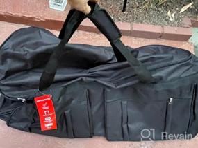 img 8 attached to Колесный сумка большого размера для путешествий, спорта и хранения - 46-дюймовый размер с военным дизайном для мужчин.
