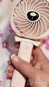 img 8 attached to Stay Cool On-The-Go: TriPole Mini Handheld Fan With USB Rechargeable Battery, Adjustable Speeds, And Foldable Design