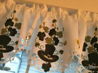 img 1 attached to Simhomsen Embroidered Easter Bunny And Egg Curtain Valance W 58" X L 14", Spring/Summer Kitchen Window Treatment Decor review by Sally Reynolds