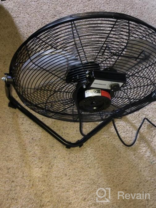 img 1 attached to AAIN AA010 20'' High Velocity Industrial Metal Floor Fan - 6000 CFM, 3 Speed Settings For Garage Shop. review by Josh Sheehan