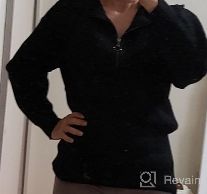 img 1 attached to Stay Cozy In Style With Hotouch Womens Lantern Sleeve Pullover Sweater review by Andrew Carrao