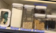 img 1 attached to DuraHome FLiPLOCK: 6-Piece Airtight Food Storage Set For Pantry Organization - BPA Free, Durable And Clear Acrylic With Innovative Handle Lid Design (Rectangle Shape) review by Sean Castator