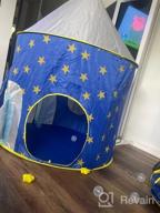 img 1 attached to Xmas Gift For Kids: LOJETON 1Pc Space Ship Play Tent, Tunnel & Ball Pit (Balls Not Included) review by Jason Adams