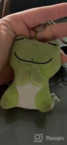 img 6 attached to Брелок с зеленой лягушкой, плюшевая подвеска в виде животного: украшения Ruzucoda, приносящие удачу