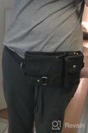 img 1 attached to Versatile Leather Waist Pack For Outdoor Activities - Slim Cell Phone Purse And Wallet With Zipper - Perfect For Men And Women On The Go! review by Tony Andrews