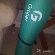 img 1 attached to Premium Thick Yoga Mat With Non-Slip Surface, Extra Large 72"L X 32"W Size, Carrying Strap And Bag Included, Ideal For Home Workouts And Fitness, Exercise Mat For Yoga And More review by Jon Smith
