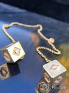 img 1 attached to 🎲 Star Wars Lucky Dice Pendant Necklace - Officially Licensed 3D Gold Plated Stainless Steel Artwork review by Ricky Lahoti