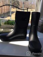img 1 attached to Get Ready For Any Weather With DKSUKO Women'S Mid Calf Rubber Rain Boots! review by Brent Gurney