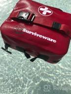 img 1 attached to 🚑 Surviveware Waterproof Premium First Aid Kit - Small Kit for Cars, Boats, Trucks, Hurricanes, Tropical Storms, and Outdoor Emergencies - 100 Piece review by Derek Pape
