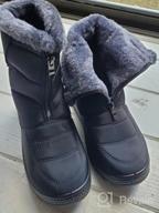 img 1 attached to Fur Lined Winter Boots For Women: TEMOFON Warm Ankle Booties With Front Zipper - Perfect Winter Shoes review by Daniel Jackson