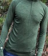 img 1 attached to MERIWOOL Mens 100% Merino Wool Midweight Half Zip Sweater - 250G Base Layer For Men review by Darrell Kiley