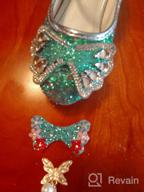 img 1 attached to Glitter Sequins Ballerina Girls' Shoes for Kinkie Weddings in Flats review by Mary Arakaki