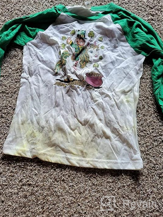 img 1 attached to Leprechaun Unicorn Patricks T Shirt Sleeves review by Harry Tulsa