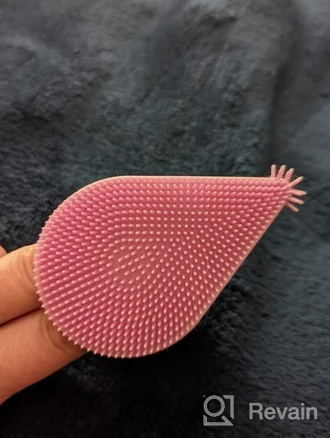 img 1 attached to Lavender Avilana Silicone Face Scrubber: 2-In-1 Facial Cleansing & Exfoliating Brush For All Skin Types review by Bill Escobar