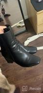 img 1 attached to IDIFU Ada Fashionable Ankle Boots With Square Toe And Half Size Larger Fit review by Serguei Mracek