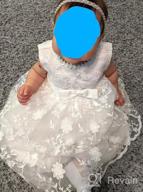 img 1 attached to Formal Occasion Dresses For Toddler Girls: Glamulice Baptism Christening Flower Dress review by Trendsetters Hare