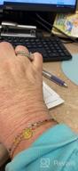 картинка 1 прикреплена к отзыву Персонализированный браслет с инициалом для женщин и девочек - браслет с монеткой букв из нержавеющей стали с позолотой 18K и деликатным диском с именем - Glimmerst. от Belinda Rivas