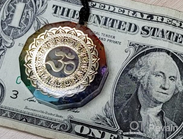 img 1 attached to Experience Chakra Healing Energy with 🧘 Our Luminous Orgonite Pendant Om Symbol Necklace review by Alejandro Lane