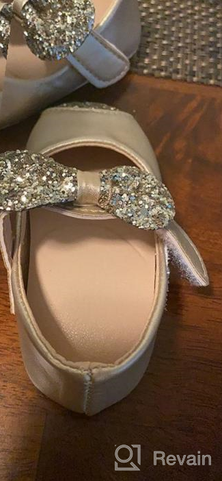 img 1 attached to 👑 ZTFUTURE Diamond Sparkle Princess Girls' Flats: Enchanting Shoes for Little Queens review by Kim Conner