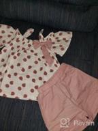 img 1 attached to 👧 Hipea Toddler Baby Girls Summer Ruffle Camisole Outfits: Cute Spot Dot Tops & Casual Shorts for Newborn Girl Clothing review by Rich Montgomery