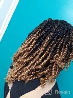 img 1 attached to 18In Pre-Twisted Passion Twist Hair For Black Women - 8Packs Ombre Brown Bohemian Extensions review by Diane Lane