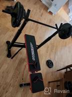 img 1 attached to Boost Your Fitness Routine: OppsDecor Adjustable Weight Bench With Barbell Rack For Home Gym Strength Training review by Kurt Manning