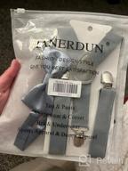 img 1 attached to 👔 Adjustable Girls and Boys Hanerdun Suspender Bowtie Accessories review by Shawn Schmidt