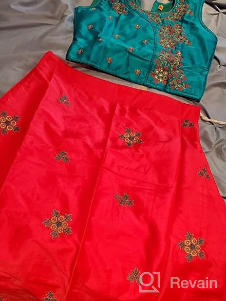 img 1 attached to 👗 Stunning Ashwini Indian Embroidery Closure Dresses for Girls - Readymade and Elegant review by Cynthia Hutter