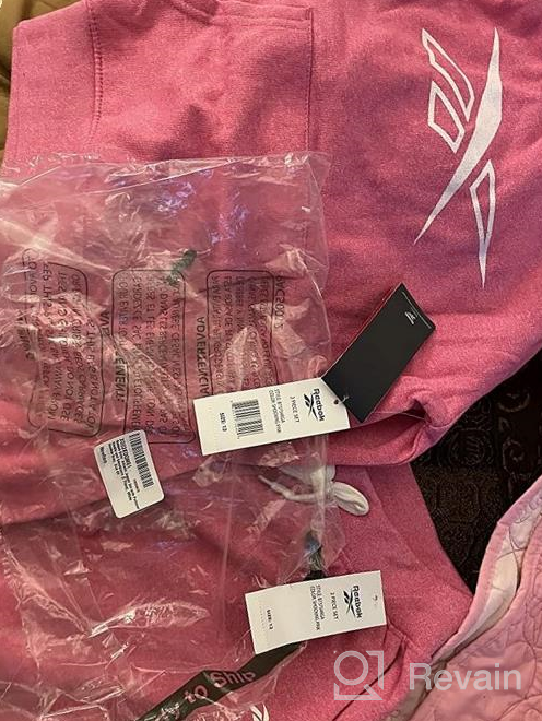 img 1 attached to 👧 Stylish Reebok Girls Jogger Set Sweatshirt: trendy clothing that keeps girls active review by Tanya Gutierrez