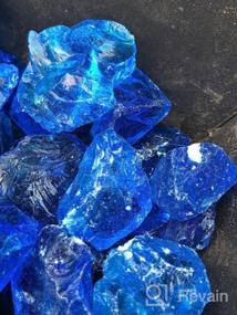 img 6 attached to 10 Pounds High Luster Dark Blue Fire Glass For Natural Or Propane Fire Pit, Fireplace And Landscaping - By Fireglass