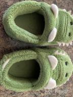 img 1 attached to 👶 Cute Cartoon Toddler Slippers for Boys and Girls - Warm Indoor Shoes by MARITONY review by Kwesi Delgado