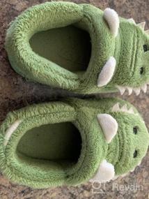 img 7 attached to 👶 Cute Cartoon Toddler Slippers for Boys and Girls - Warm Indoor Shoes by MARITONY