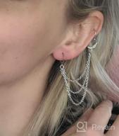 img 1 attached to Minimalist Earrings Stainless Cartilage Personalized review by Beth Brooks