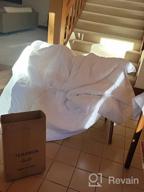 картинка 1 прикреплена к отзыву TEKAMON Luxury Cal King Comforter - All Season Down Alternative Duvet Insert With Corner Tabs, Reversible And Machine Washable - Winter Warm And Soft For Hotel-Like Comfort - White (104" X 96") от Jack Malloy