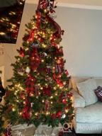 img 1 attached to Merry Christmas Party Decor: 36 Inch Red & Black Buffalo Plaid Tree Skirt By AISENO! review by Josh Kim