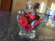 img 1 attached to 20-Piece Heart Shaped Glass Jars With Cork Lids - Perfect For Wedding Decorations, DIY Projects & Party Favors! review by Christopher Hicks